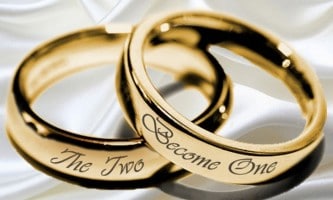 wedding rings two become one