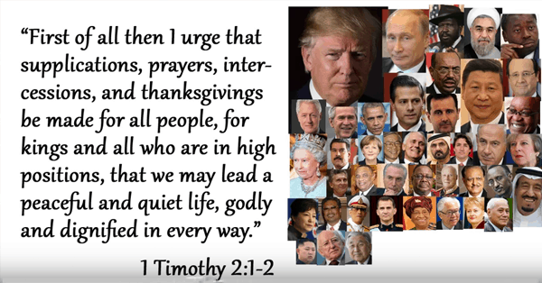 Does the Bible Say to be Thankful for the President?