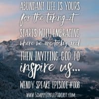 Life Creative Starts at Home with Wendy Speake